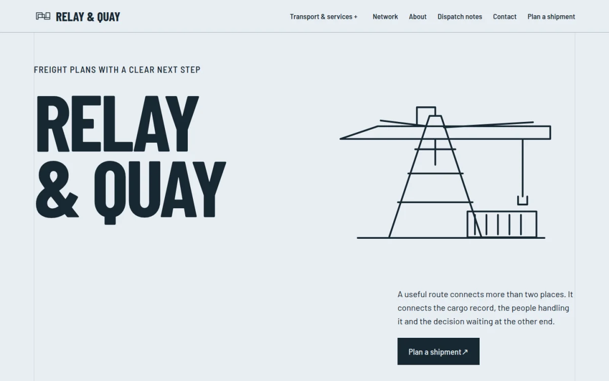 Relay & Quay 模板建站预览