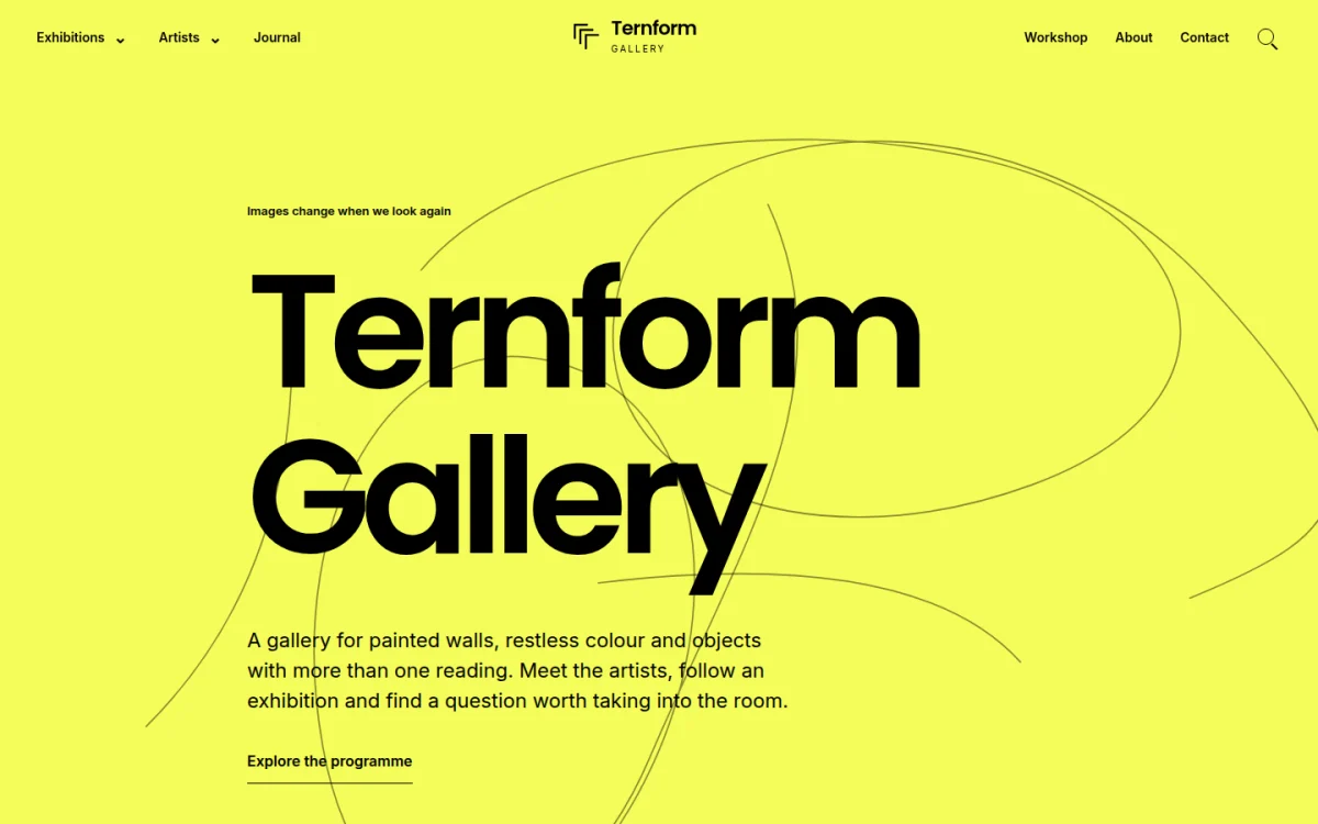 Ternform Gallery 模板建站预览
