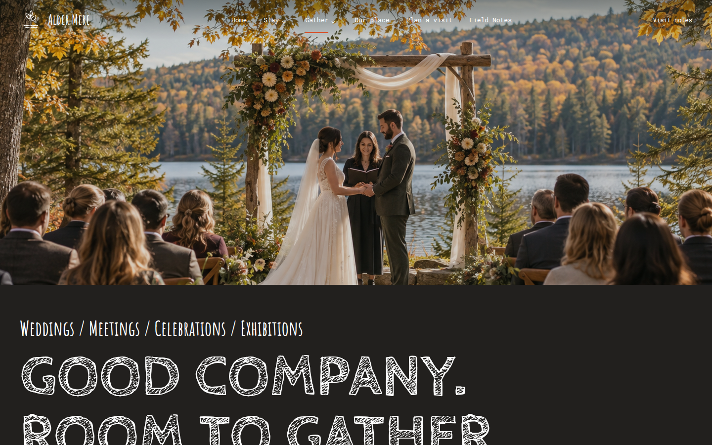 Alder Mere · 婚礼与会议 · 桌面