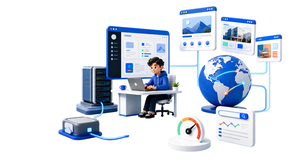 UTHEME 跨境独立站技术服务示意