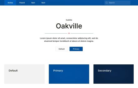 Oakville 默认蓝色风格