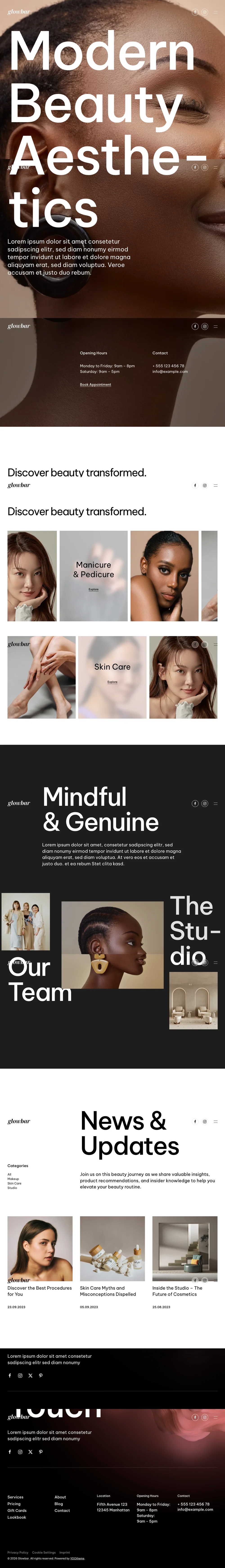 Glowbar 模板网页截图