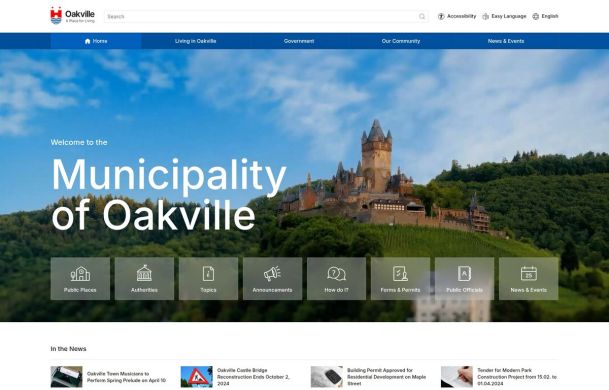 Oakville 真实页面预览