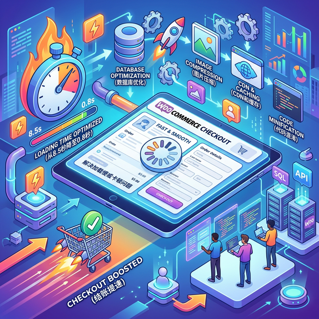 如何解决WooCommerce结账页面加载慢或卡顿的问题