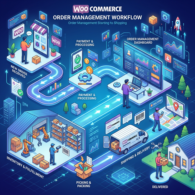 WooCommerce订单管理：从接单到发货的完整工作流